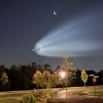 Saturday Dawn in North Carolina: SpaceX Starlink Mission Paints a Trail Across the Sky